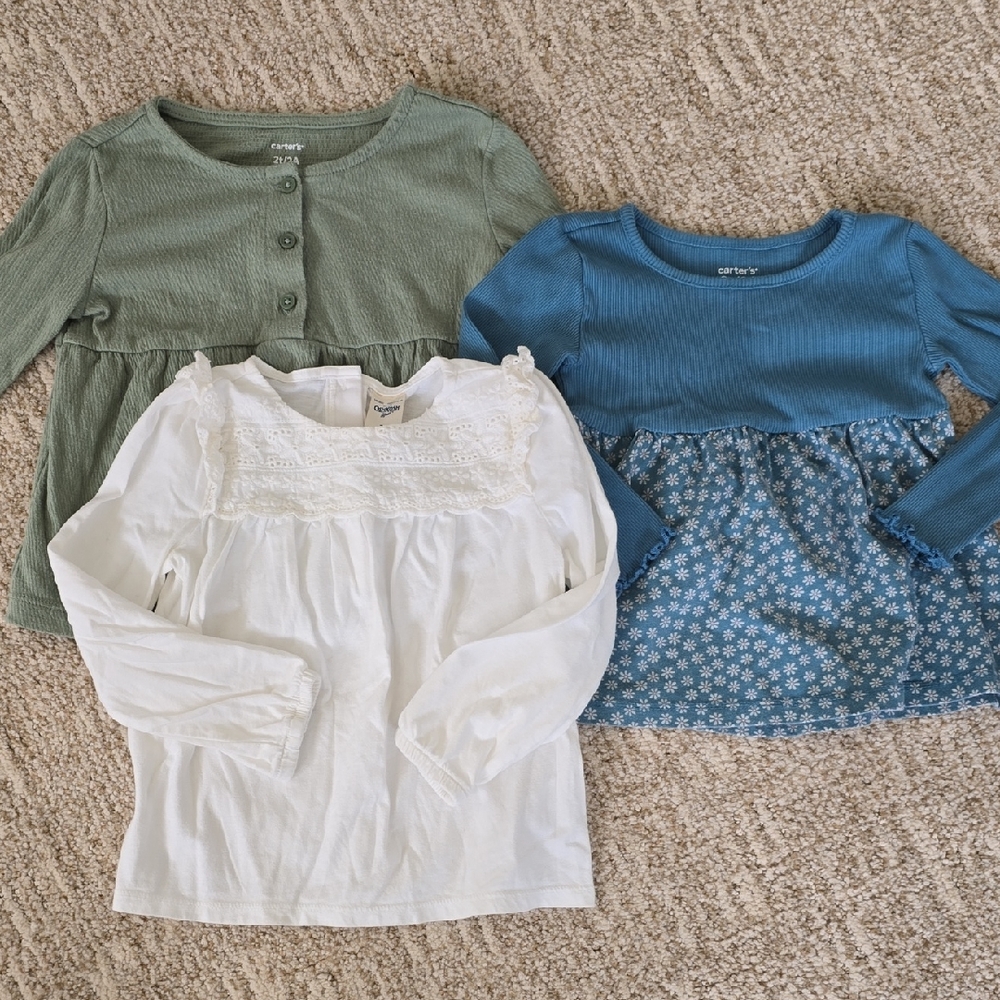 Carter/oshkosk Long Sleeve Shirt Bundle